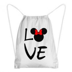 Рюкзак-мешок Love Mickey Mouse (female) - PrintSalon