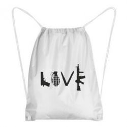 Рюкзак-мешок Love (weapon) - PrintSalon