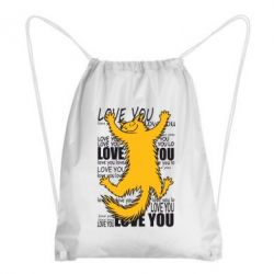 Рюкзак-мешок Love you - PrintSalon