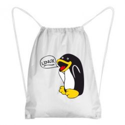 Рюкзак-мешок Пингвин Линукс - PrintSalon