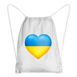 Рюкзак-мешок Серце патріота - PrintSalon