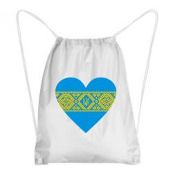 Рюкзак-мішок Серце України - PrintSalon