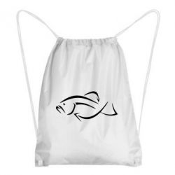 Рюкзак-мешок Силуэт рыбы - PrintSalon