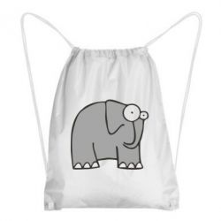 Рюкзак-мешок удивленный слон - PrintSalon