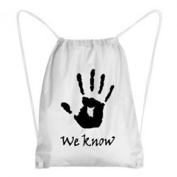 Рюкзак-мішок We know - PrintSalon
