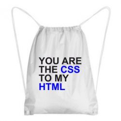 Рюкзак-мешок You are CSS to my HTML - PrintSalon