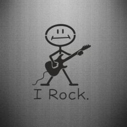 Наклейка С гитарой - PrintSalon