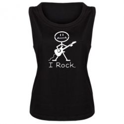 Женская майка С гитарой - PrintSalon