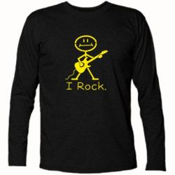 Футболка с длинным рукавом С гитарой - PrintSalon