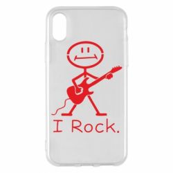 Чехол для iPhone X/Xs С гитарой - PrintSalon