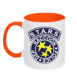 Чашка двухцветная 320ml S.T.A.R.S. police dep - PrintSalon