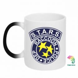 Чашка-хамелеон S.T.A.R.S. police dep - PrintSalon