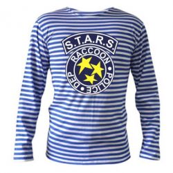 Тельняшка с длинным рукавом S.T.A.R.S. police dep - PrintSalon