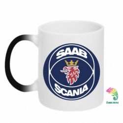 Чашка-хамелеон SAAB Scania - PrintSalon