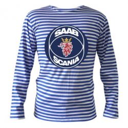 Тельняшка с длинным рукавом SAAB Scania - PrintSalon