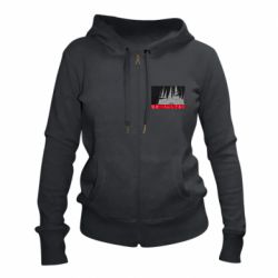 Женское худи на молнии Sad- Leave me alone