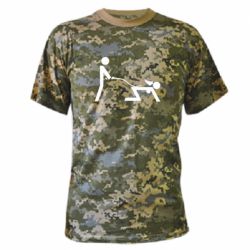 Камуфляжная футболка Садо-мазо - PrintSalon