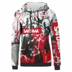 Жіноче 3D худі Saitama Manga-PrintSalon Жіноче 3D худі Saitama Manga