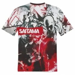 Чоловіча футболка 3D Saitama Manga