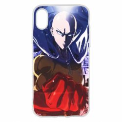 Чехол для iPhone X/Xs Saitama One punch man - PrintSalon