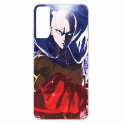 Чехол для Samsung S21+ Saitama One punch man - PrintSalon