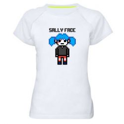 Женская футболка для спорта Sally face pixel - PrintSalon