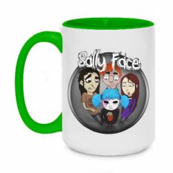 Чашка двухцветная 420ml Sally face soundtrack - PrintSalon