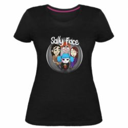 Женская премиум футболка Sally face soundtrack - PrintSalon