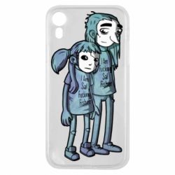 Чехол для iPhone XR Sally Fisher and Larry Johnson art