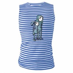 Майка-тельняшка Sally Fisher and Larry Johnson art - PrintSalon