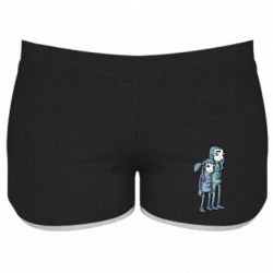 Женские шорты Sally Fisher and Larry Johnson art - PrintSalon