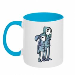 Чашка двухцветная 320ml Sally Fisher and Larry Johnson art - PrintSalon