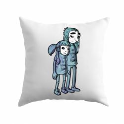 Подушка Sally Fisher and Larry Johnson art - PrintSalon