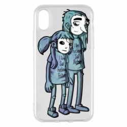 Чехол для iPhone X/Xs Sally Fisher and Larry Johnson art - PrintSalon