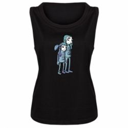 Женская майка Sally Fisher and Larry Johnson art - PrintSalon