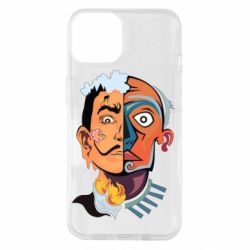 Чехол для iPhone 14 Salvador Dali and Pablo Picasso - PrintSalon