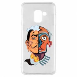 Чехол для Samsung A8 2018 Salvador Dali and Pablo Picasso - PrintSalon