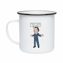 Кружка эмалированная Salvador Dali vk mem