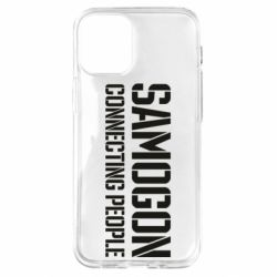 Чехол для iPhone 12 mini Samogon connecting people - PrintSalon