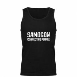 Мужская майка Samogon connecting people - PrintSalon
