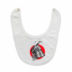 Слюнявчик  Samurai skull - PrintSalon