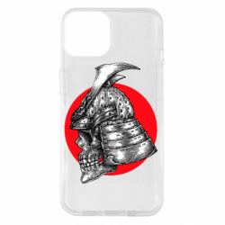 Чехол для iPhone 14 Samurai skull