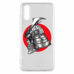Чехол для Huawei P20 Samurai skull - PrintSalon