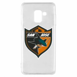 Чехол для Samsung A8 2018 San Jose Sharks - PrintSalon