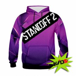 Детское 3D худи Sandoff 2 background - PrintSalon