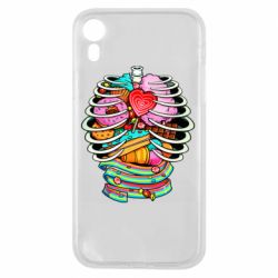 Чехол для iPhone XR Сandy inside the skeleton