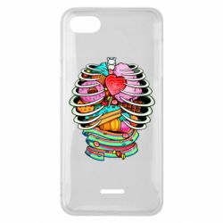 Чехол для Xiaomi Redmi 6A Сandy inside the skeleton - PrintSalon