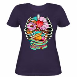 Женская футболка Сandy inside the skeleton - PrintSalon