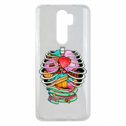 Чехол для Xiaomi Redmi Note 8 Pro Сandy inside the skeleton - PrintSalon