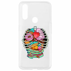 Чехол для Oppo A31 Сandy inside the skeleton - PrintSalon